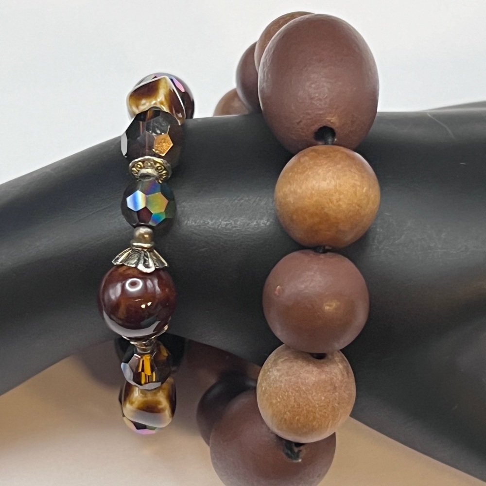Bracelets - stretch - beaded